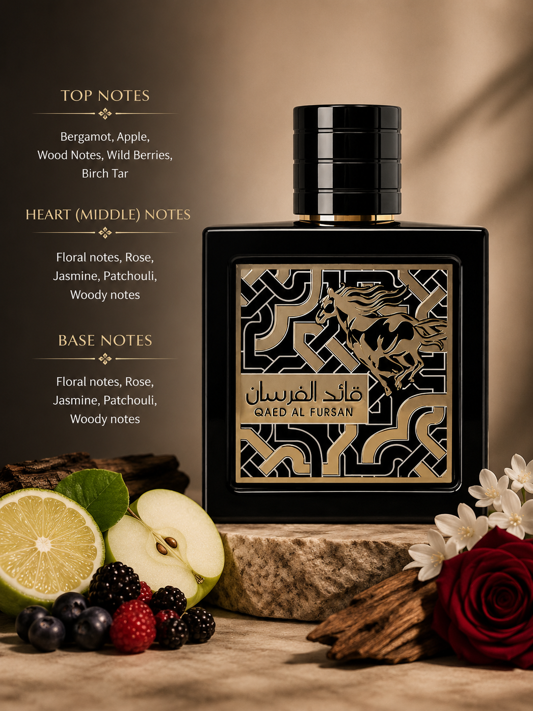 Lattafa Qaed Al Fursan 90ml EDP - Unisex