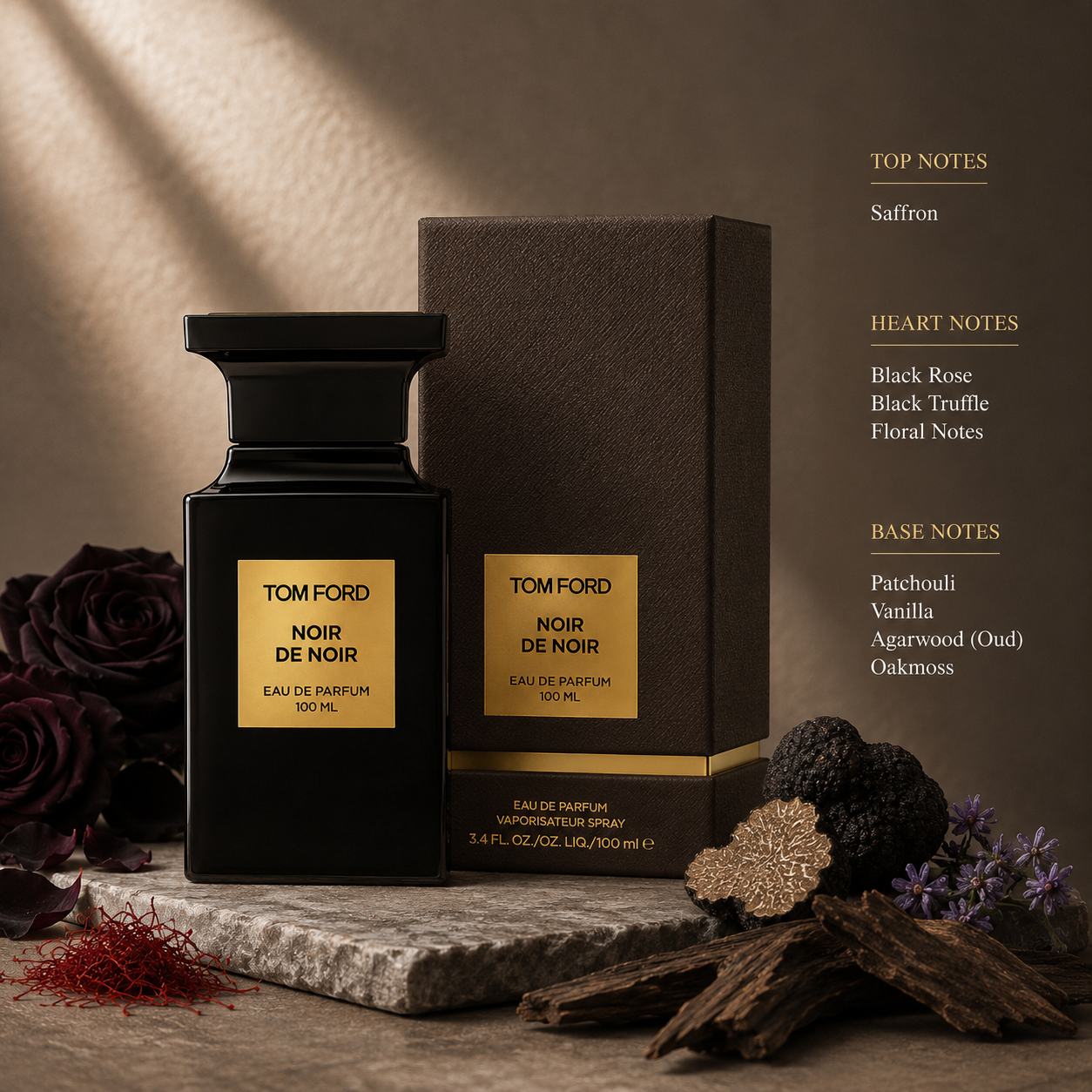 Tom Ford Noir De Noir EDP 100ml | Luxury Rose Patchouli Unisex
